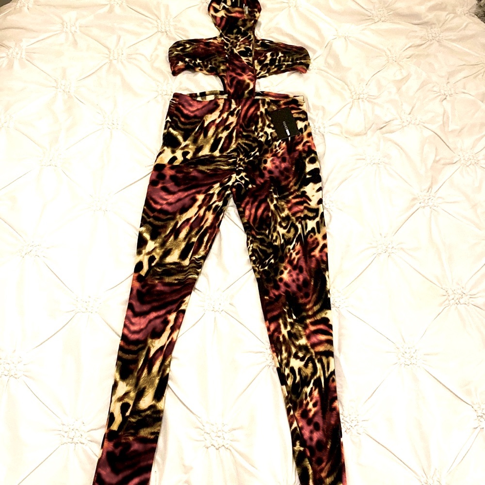 Multicolor Leopard jumpsuit